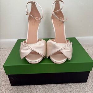 Kate Spade Bridal Bow Heels